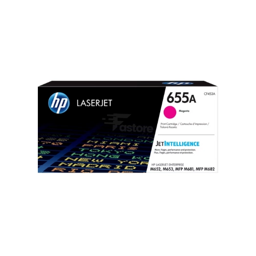 Toner magenta HP 655A, cartouche de toner de haute qualité pour des impressions magenta nettes et vibrantes.