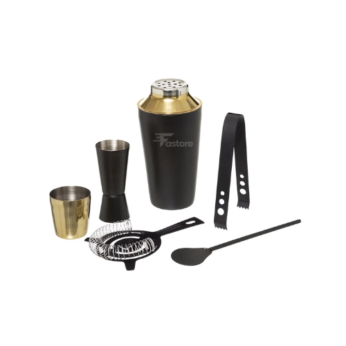Coffret cocktail Petit Salon 5 pièces – shaker et accessoires pour cocktails – Fastore Madagascar