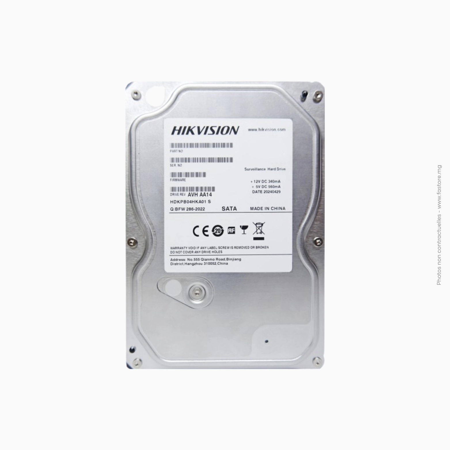 DS40HKVS-VX1 Disque dur Hikvision | DS40HKVS-VX1 – Image 1