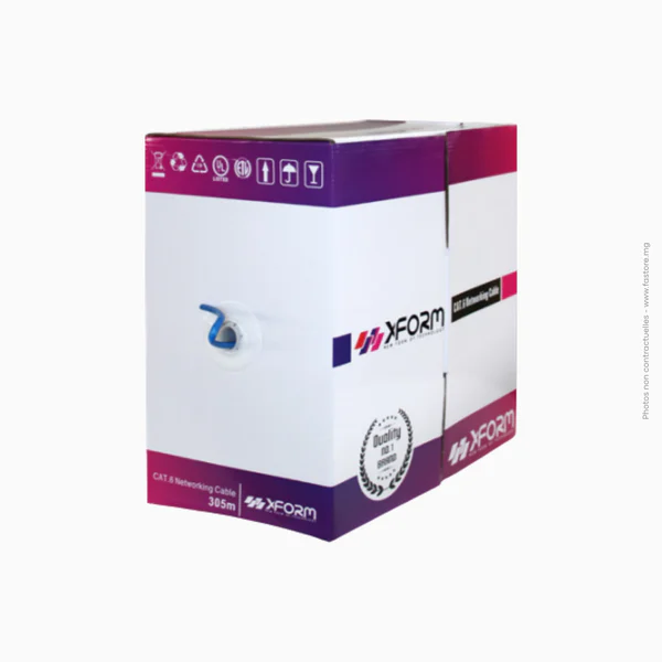 Bobine de câble réseau UTP CAT6 305 m Xform | CAT6 UTP