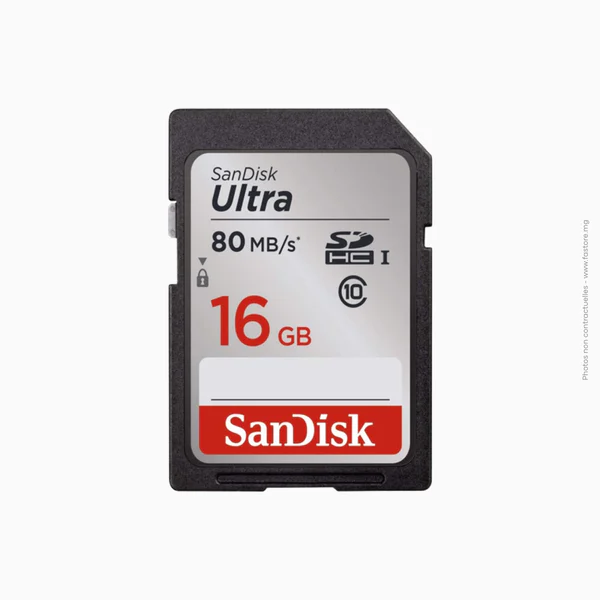 Carte mémoire SD SanDisk | 16GB
