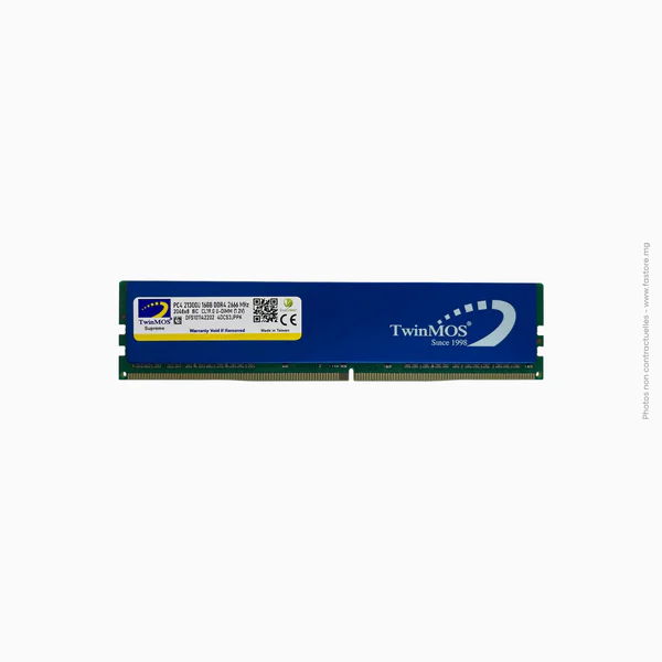 Mémoire ram TwinMOS | 16 Go DDR4 2666 MHz U-Dimm Blindé