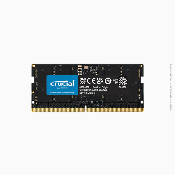 Mémoire ram Crucial | 16 Go DDR5 4800 MHz So-Dimm