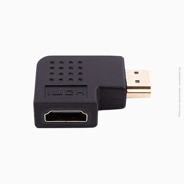Adaptateur HDMI M/F gauche-droite