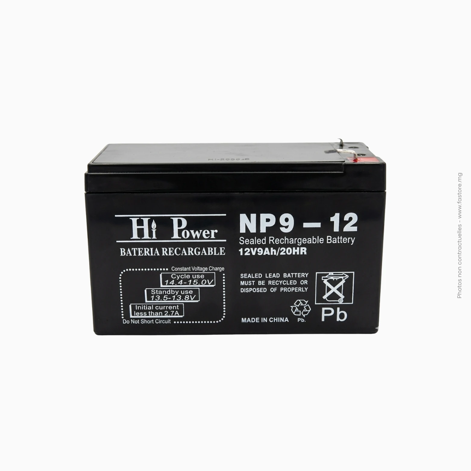 Batterie pour onduleur 12V9Ah NGL Batterie pour onduleur NGL | 12V 9Ah – Image 1