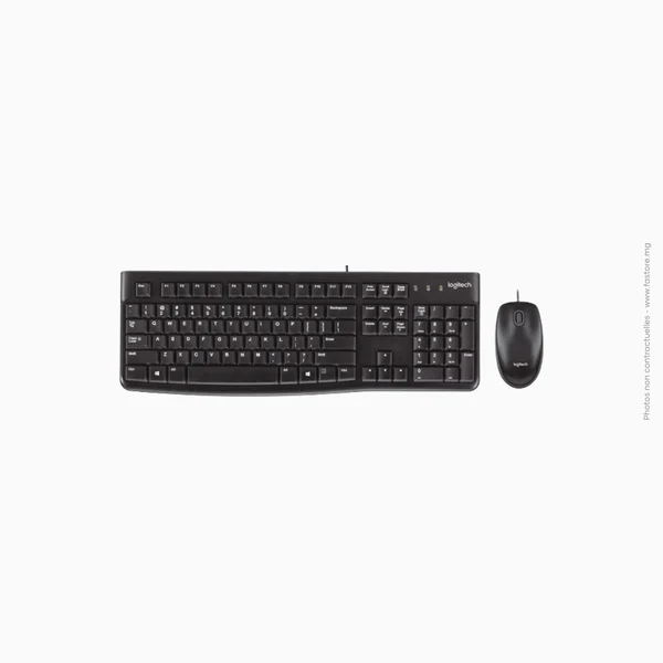 Clavier + souris filaire USB azerty | Logitech MK120