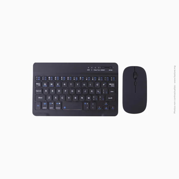 Mini clavier sans fil + souris ergonomique bluetooth | QWERTY / AZERTY