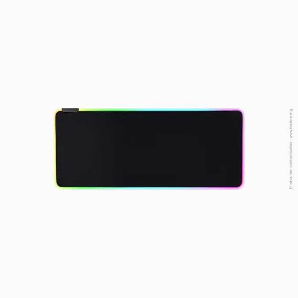 Tapis de souris avec Led et 4 ports USB | 80 x 30 cm