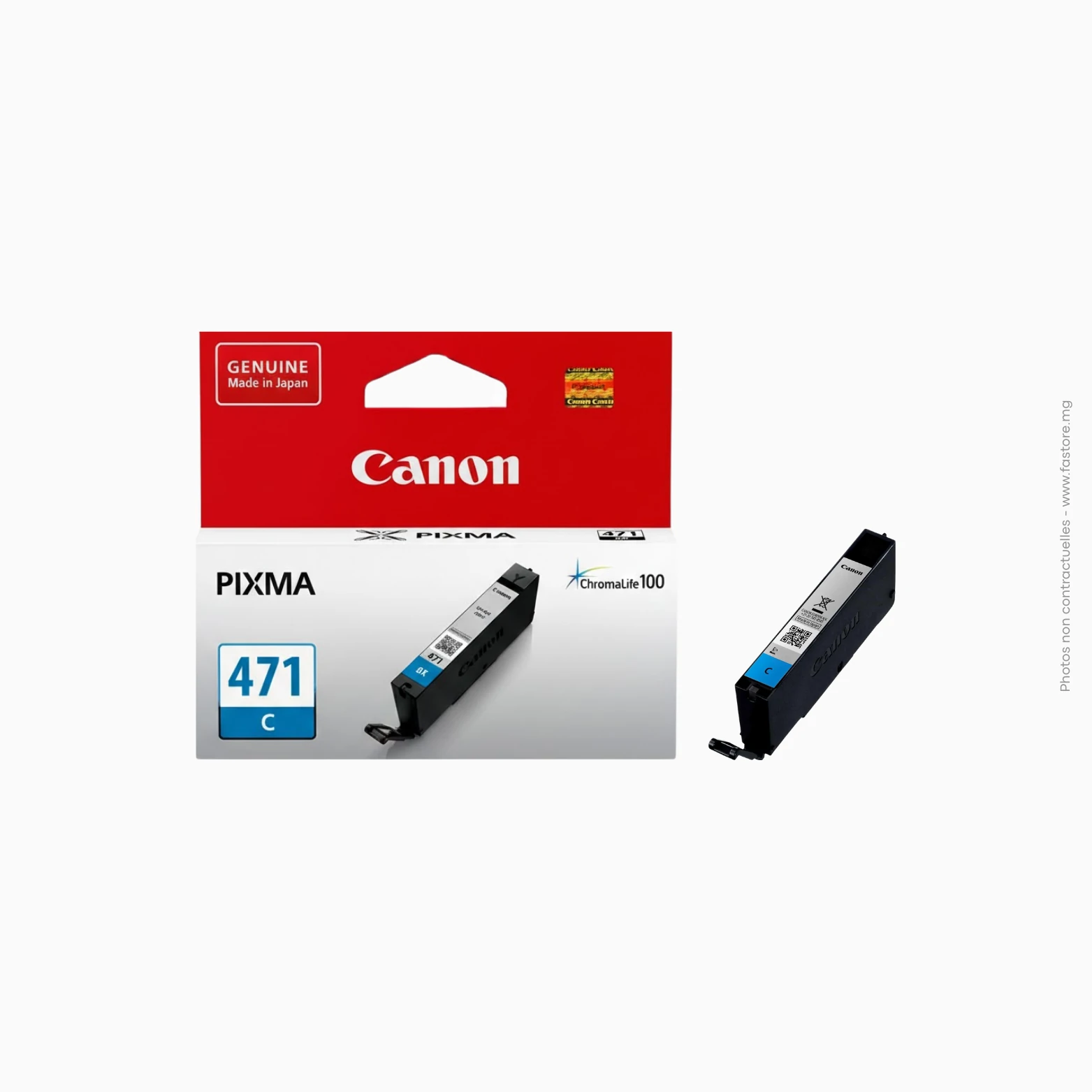Cartouches Couleurs Cyan (CLI-471 Cyan) Cartouche d'encre cyan Canon | CLI-471 C – Image 1