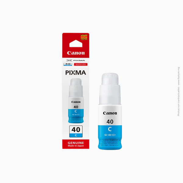 Bouteille d'encre cyan Canon | GI-40 C