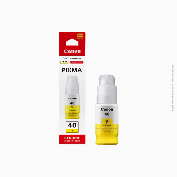 Bouteille d'encre jaune Canon | GI-40 Y