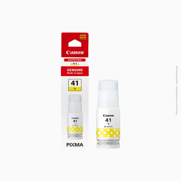 Bouteille d'encre jaune Canon | GI-41 Y