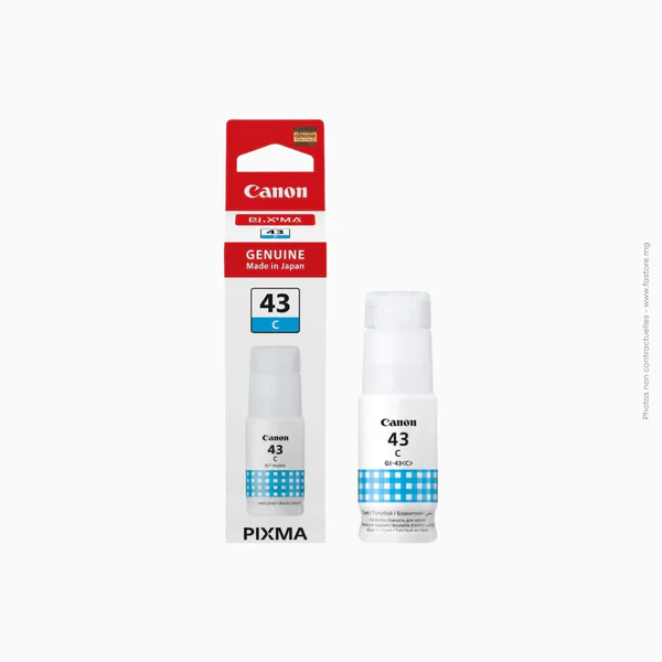 Bouteille d'encre cyan Canon | GI-43 C