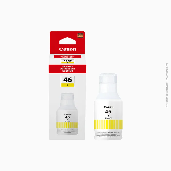 Bouteille d'encre Canon jaune | GI-46 Y