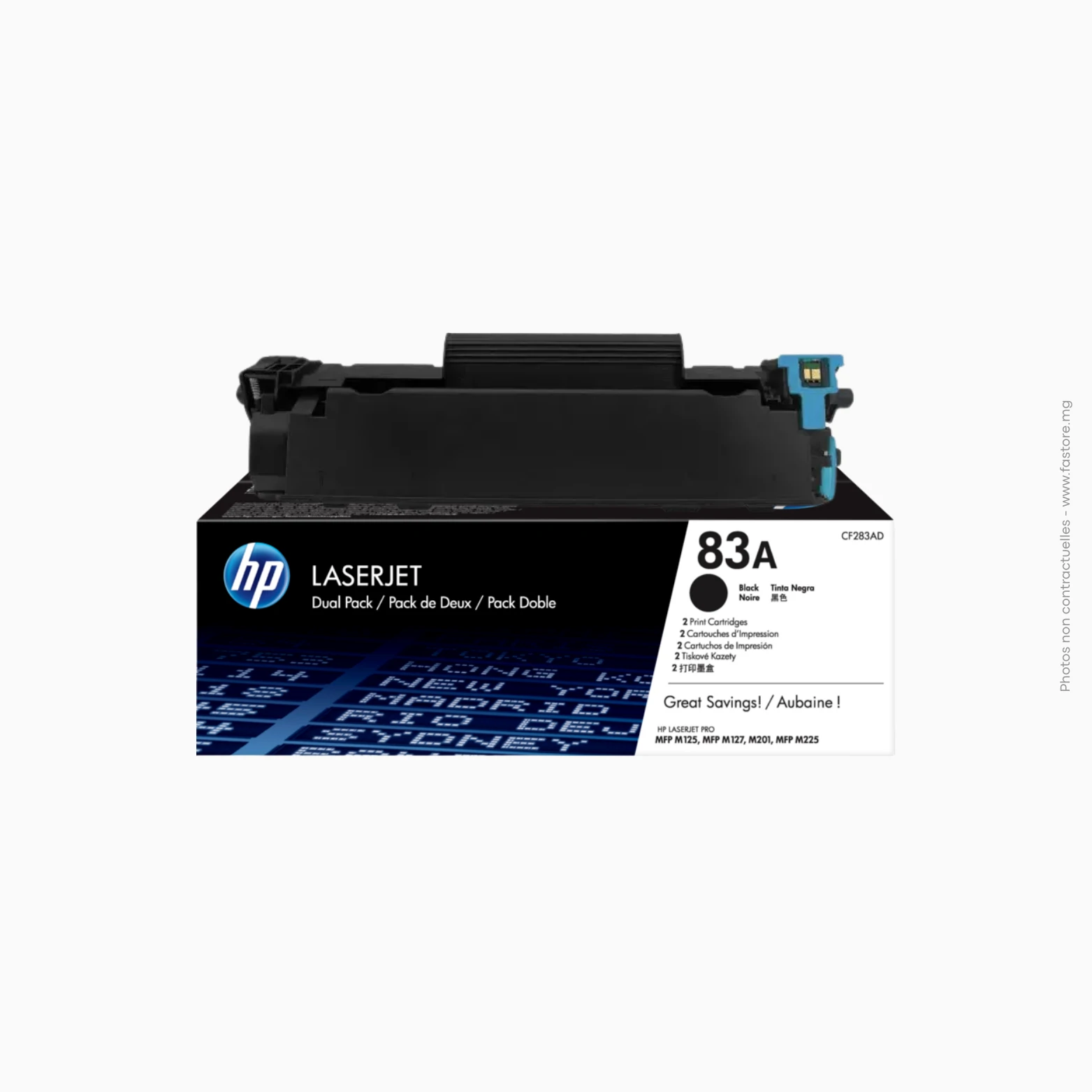 Toner HP CF283AF twin pack 83A Toner HP noir 83A twin pack | CF283AF – Image 1
