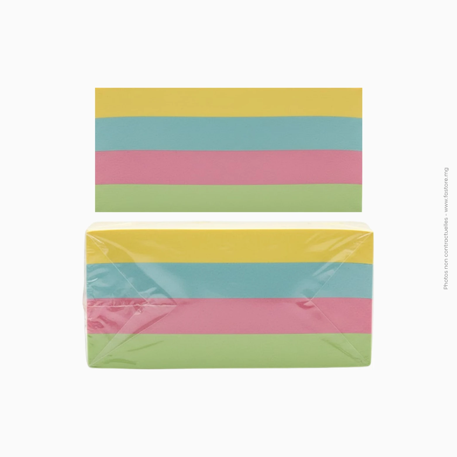Bloc Post it (127x76mm ou 3x5in) 100pcs rectangulaires DGG, Ref A-24 Bloc de notes adhésives rectangulaires 127x76mm DGG | Ref A-24 – Image 1