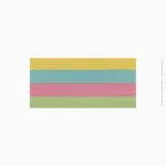 Bloc de notes adhésives rectangulaires multicolores 76x101mm yizhiwang | Ref A-324 / YZW304 – Image 2
