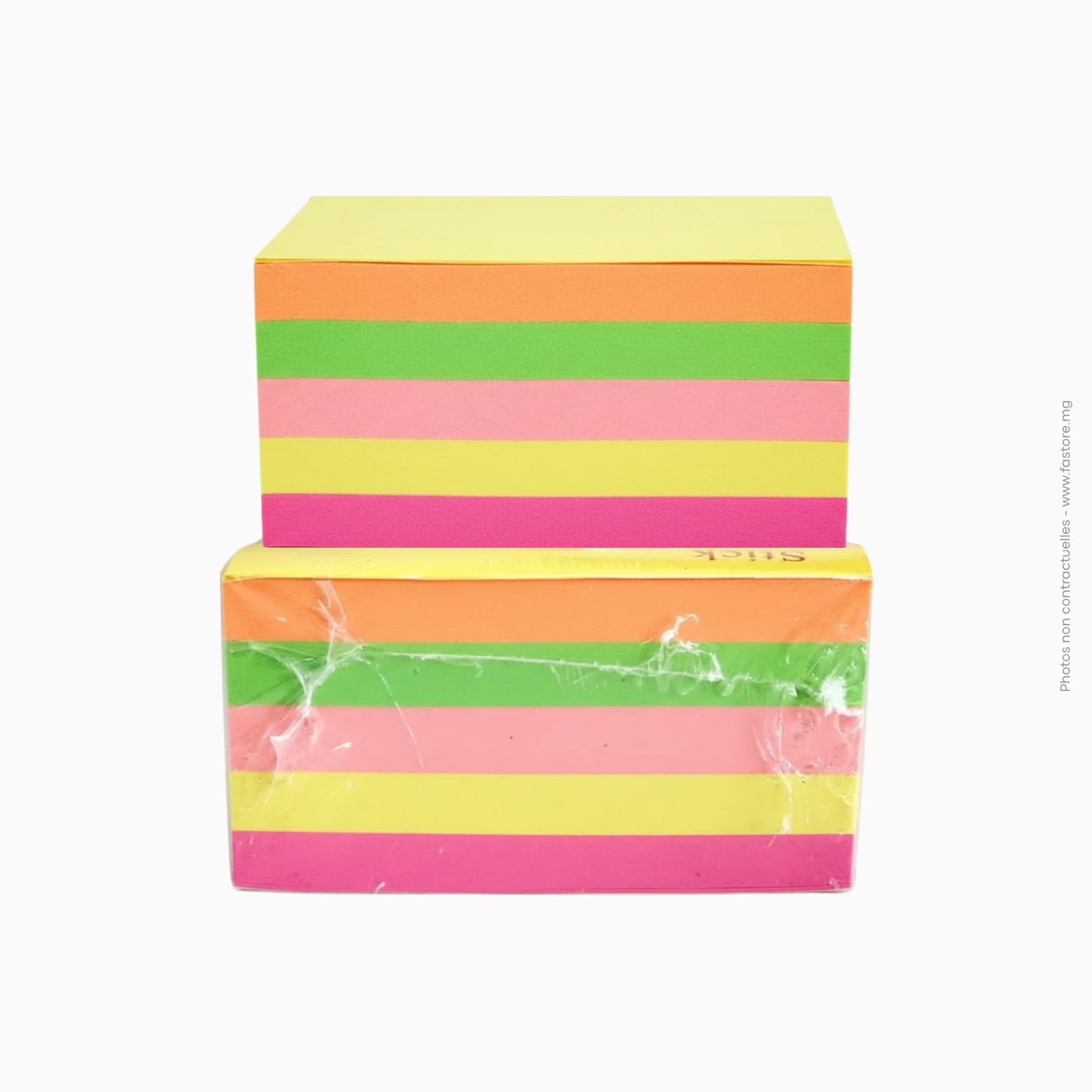Bloc Post it (76x12mm ou 3x5in) 300pcs (bleu, orange, vert, saumon, rose), Ref A-326, YD-53 Lot de 300 marque-pages adhésifs multicolores 76x12mm | Ref A-326 / YD-53 – Image 1