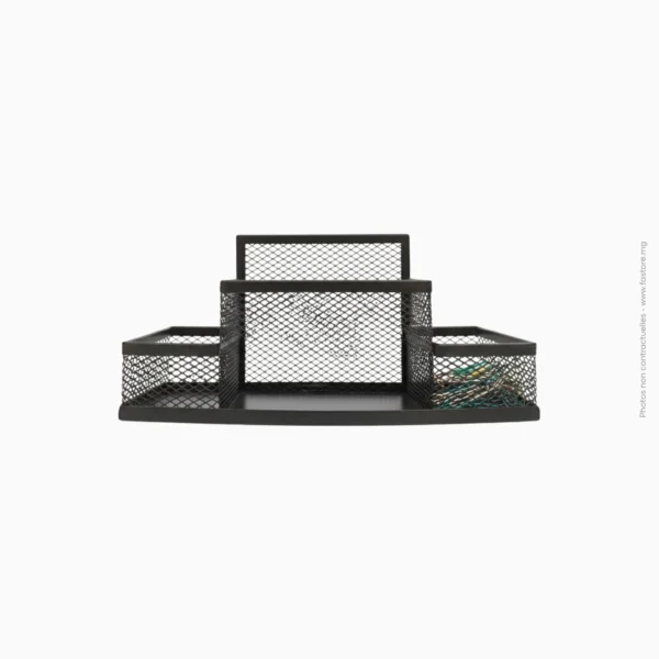 Boîte de rangement rectangulaire en métal taille basse | Réf KB-10715