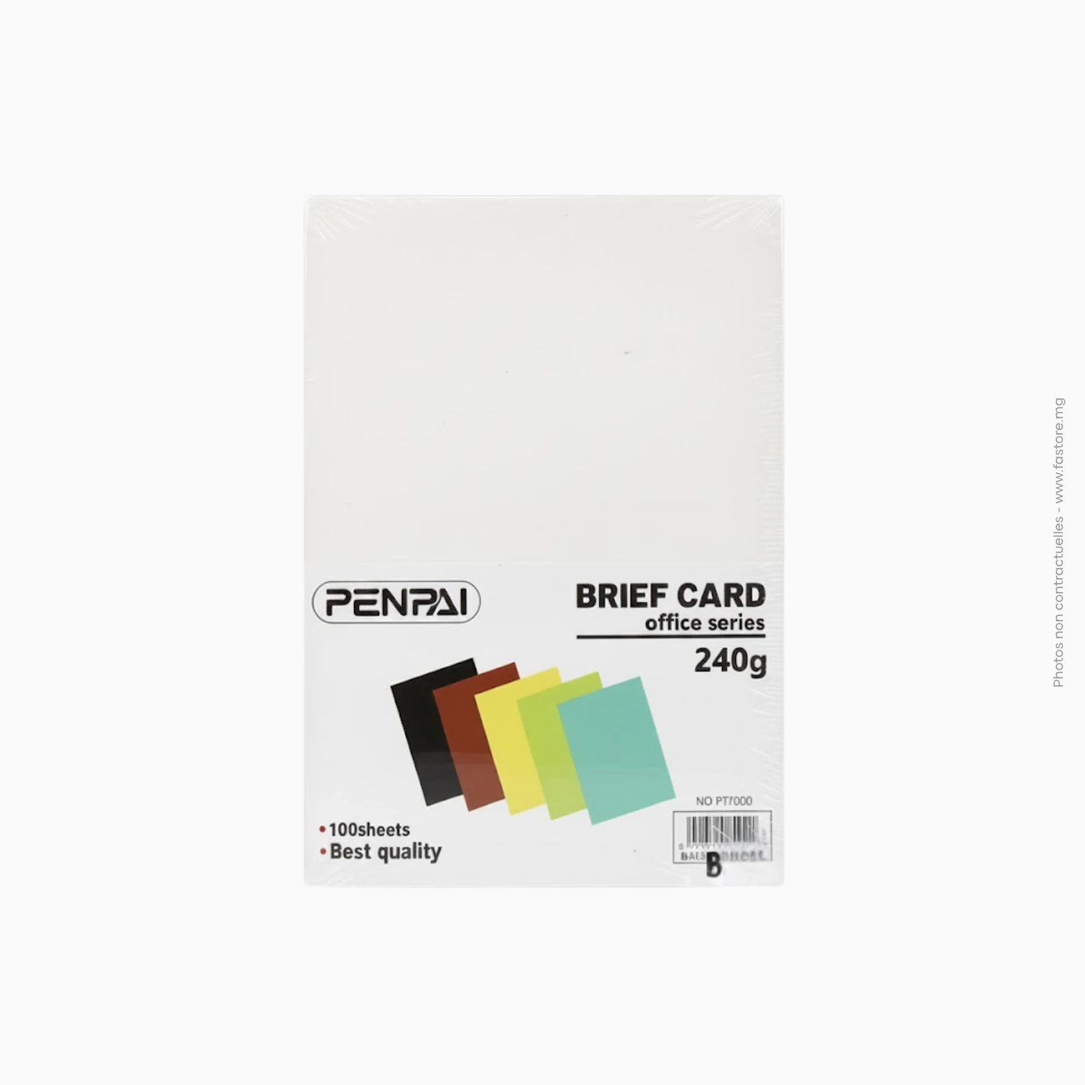 Couverture en papier marbré 240 g_m², paquets de 100, Réf PP9020 blanc, Réf B-53 Paquet de 100 couvertures papier marbré blanc 240g | Ref B-53 / PP9020 – Image 1