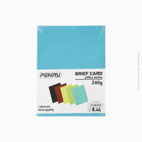 Paquet de 100 couvertures papier marbré bleu ciel 240g | Ref B-44 / PP9020