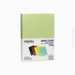 Paquet de 100 couvertures papier marbré vert clair 240g | Ref B-49 / PP9020 – Image 2