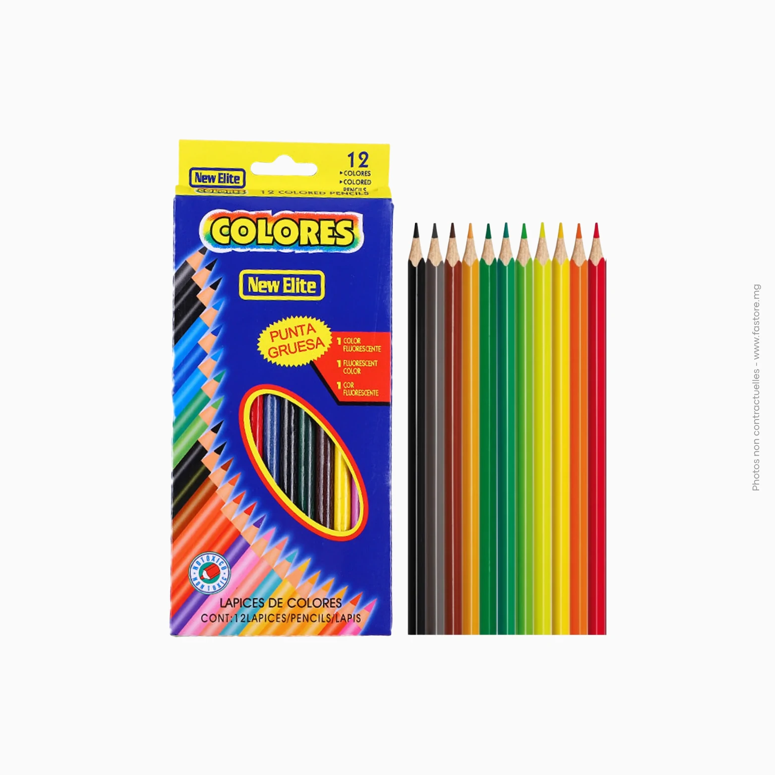 Crayon de couleurs 12pces AA-455 Crayon de couleurs boîte de 12 pièces | AA-455 – Image 1