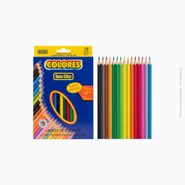 Crayon de couleurs boîte de 18 pièces | AA-456