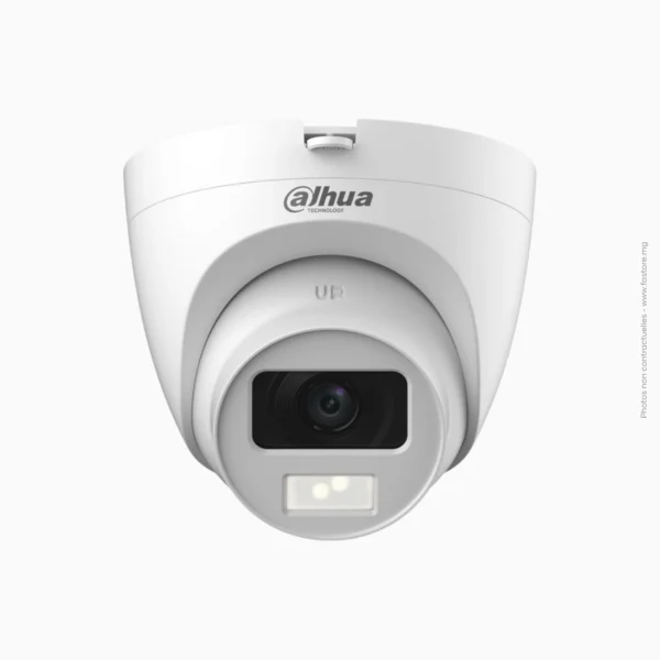 Caméra dôme HDCVI 2MP smart dual light avec micro dahua | DH-HAC-HDW1200CLQP-IL-A