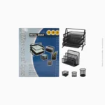 Ensemble de bureau métallique organisateur 5 pièces | AA-771