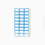 Lot de 1088 étiquettes adhésives bleues 4,9x3cm | Ref A-15 / RT 20190520