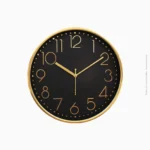 Horloge murale ronde blanc et noir | B-301