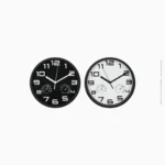 Horloge murale ronde blanche avec petit cadran | 23158WD A-472