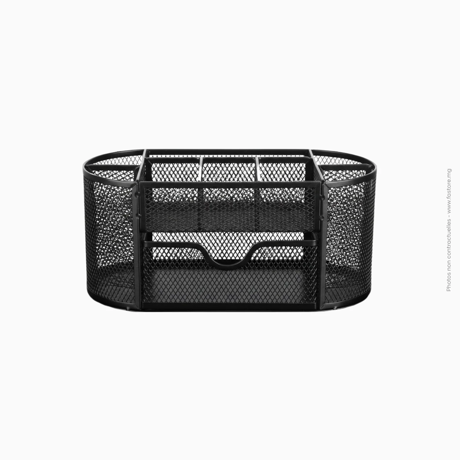 Mini module de rangement avec 9 emplacements en fil métalique noir Réf B-76 Mini module de rangement en fil métallique 9 emplacements | Réf B-76 – Image 1