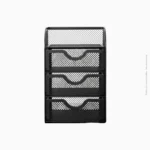 Mini module de rangement 3 tiroirs + plateau en fil métallique | Réf B-85