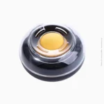 Mouilleur de bureau rond noir avec couvercle transparent | Ref A-295 / 9109