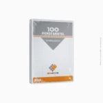 Paquet de 100 fiches bristol A5 multicolores quadrillées | Ref A-564 – Image 2