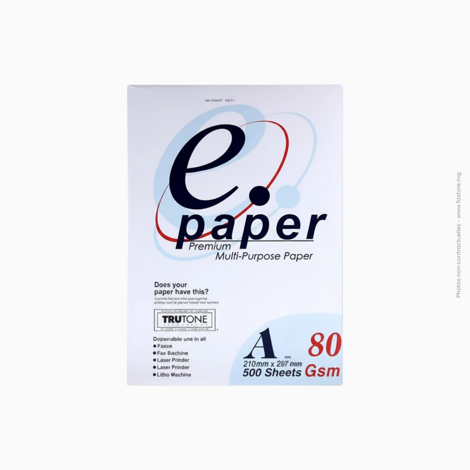 Papier E-PAPER premium A3 80gsm Ramette de 500 feuilles papier blanc A3 80g | E-Paper Premium – Image 1