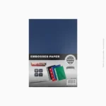 Paquet de 100 feuilles de papier embossé A4 bleu foncé 230g | Ref A-175 / 8509