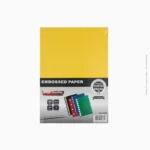 Paquet de 100 feuilles de papier embossé A4 jaune 230g | Ref A-185 / 8509