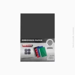 Paquet de 100 feuilles de papier embossé A4 Noir 230g | Ref A-173