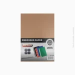 Paquet de 100 feuilles de papier embossé A4 saumon 230g | Ref A-182