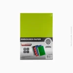 Paquet de 100 feuilles de papier embossé A4 vert clair 230g | Ref A-186 / 8509