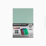 Paquet de 100 feuilles de papier embossé A4 vert d'eau 230g | Ref A-183 / 8509