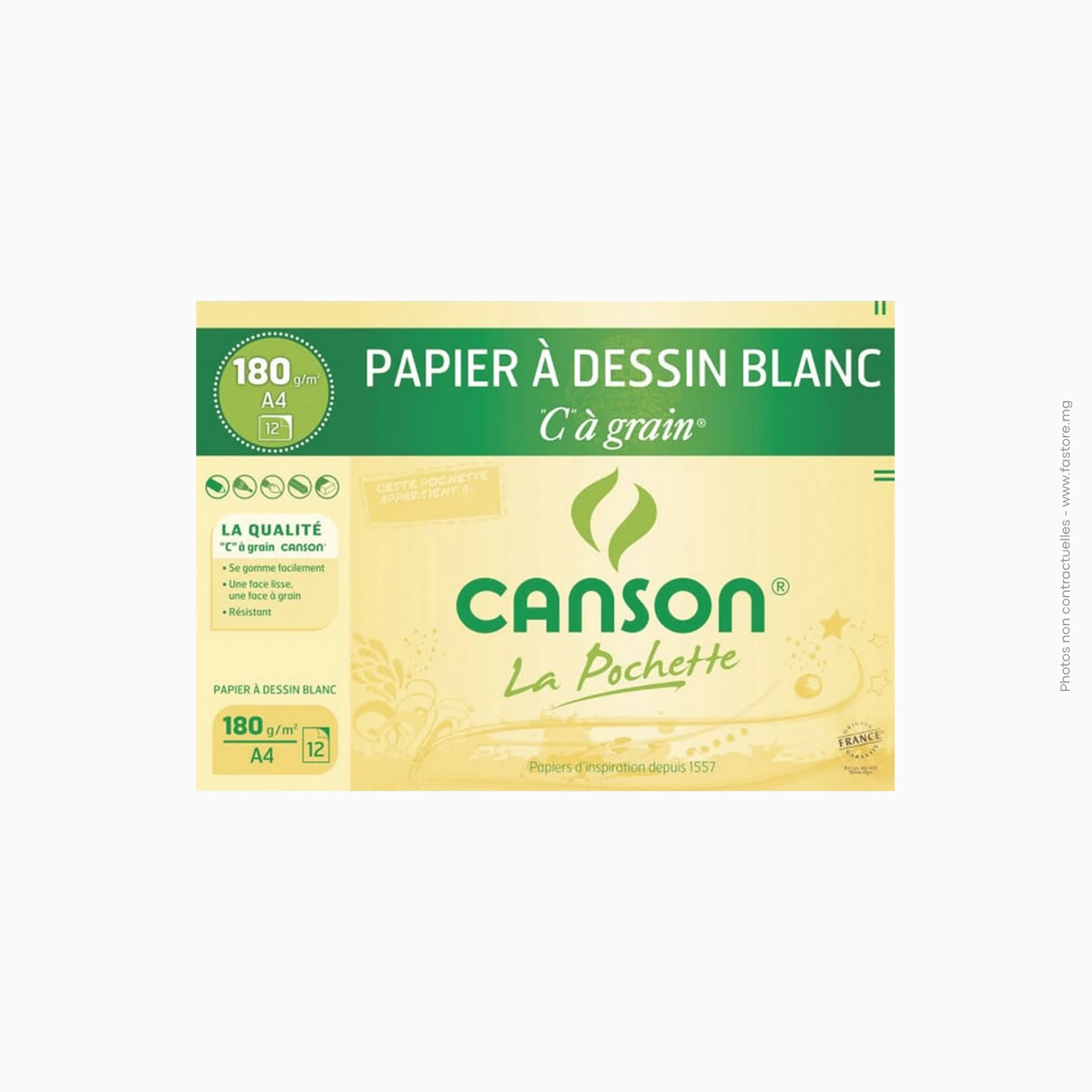 Papier à dessin blanc canson AA-801 Papier à dessin blanc Canson | AA-801 – Image 1