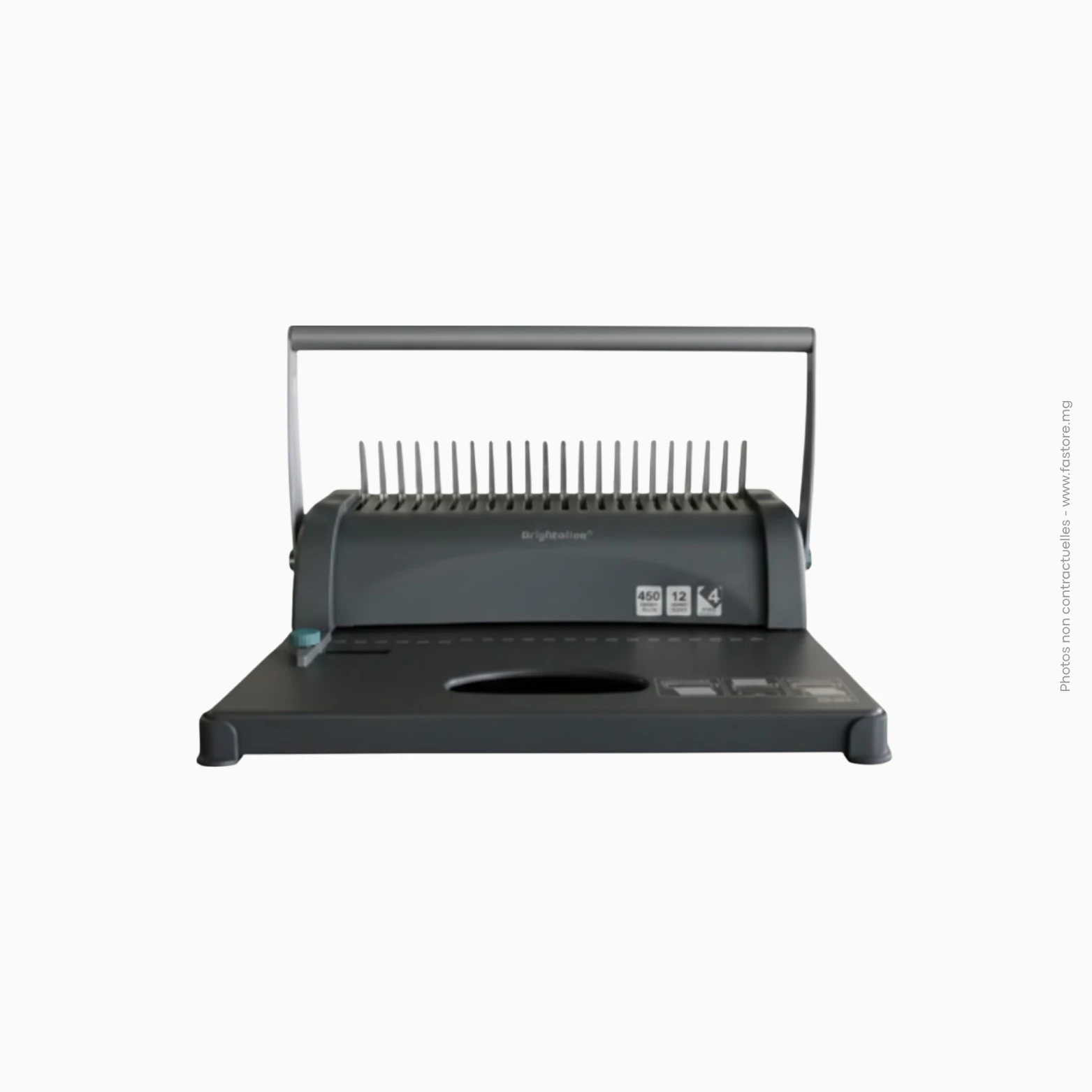 Perforelieuse A4 à 21 trous (14.3mm, 3.7Kg, 12F_80Gr, 450F A4, 385x275x360mm), Ref A-170, 8621 Perforelieuse A4 à 21 trous bright office | Réf A-170 / 8621 – Image 1