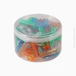 Boîte de pinces à papier plastique 31 mm 24 pcs | Ref A-86 – Image 3