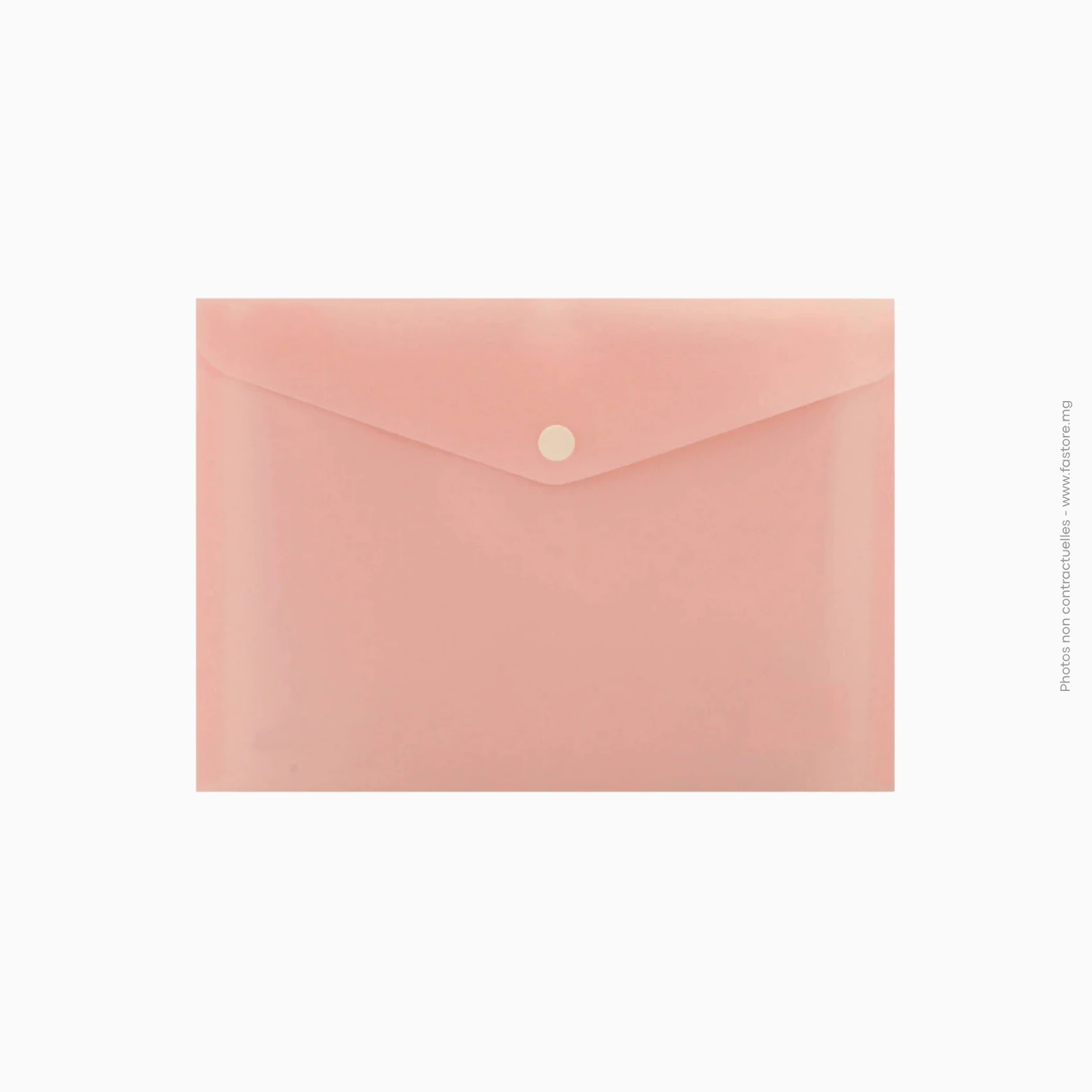 Pochette en plastique, 330_240 mm, A4 avec bouton poussoir, B-109 Pochette porte-document plastique A4 à bouton | Ref B-109 – Image 1