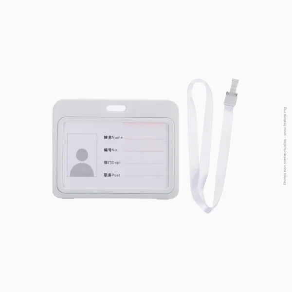 Porte-badge professionnel vertical rigide | AA-480