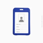 Porte-badge vertical avec cordon bleu | AA-481 – Image 3